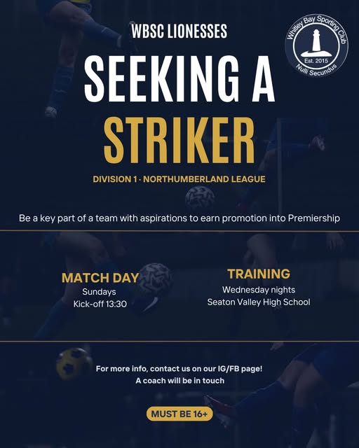 Join the WBSC Lionesses: We’re Seeking a Striker!