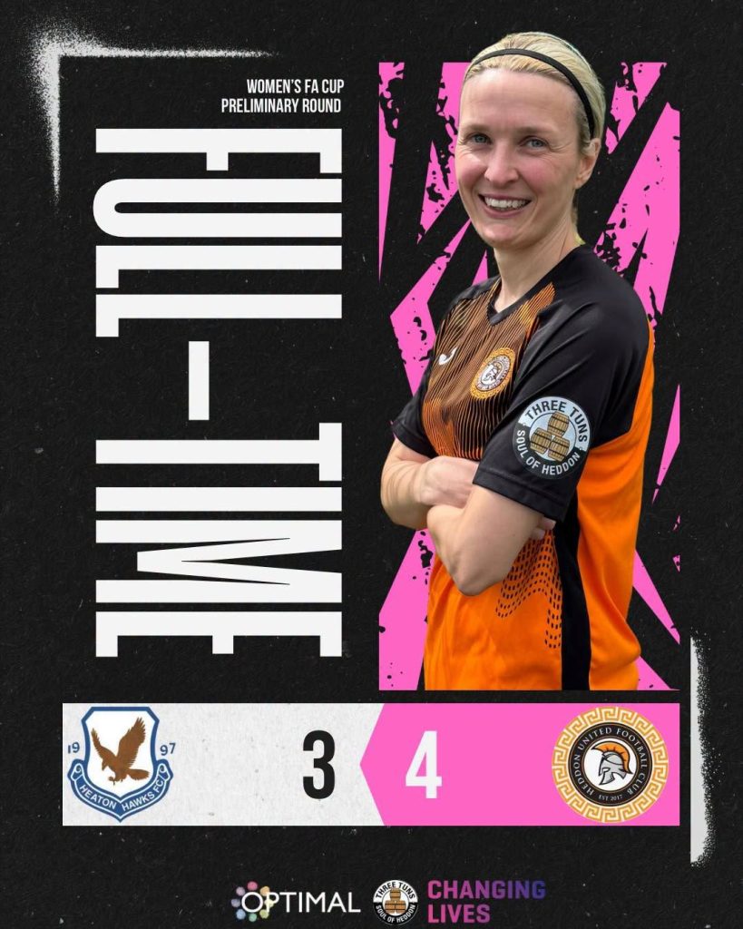 🟧⬛️ FULL TIME 🟧⬛️ Heaton Hawks Ladies 3-4 Heddon United Ladies PROGRESSION TO THE FIRST ROUND OF THE WOMEN’S FA CUP!!! 🟧⬛️ UP THE WALL 🟧⬛️