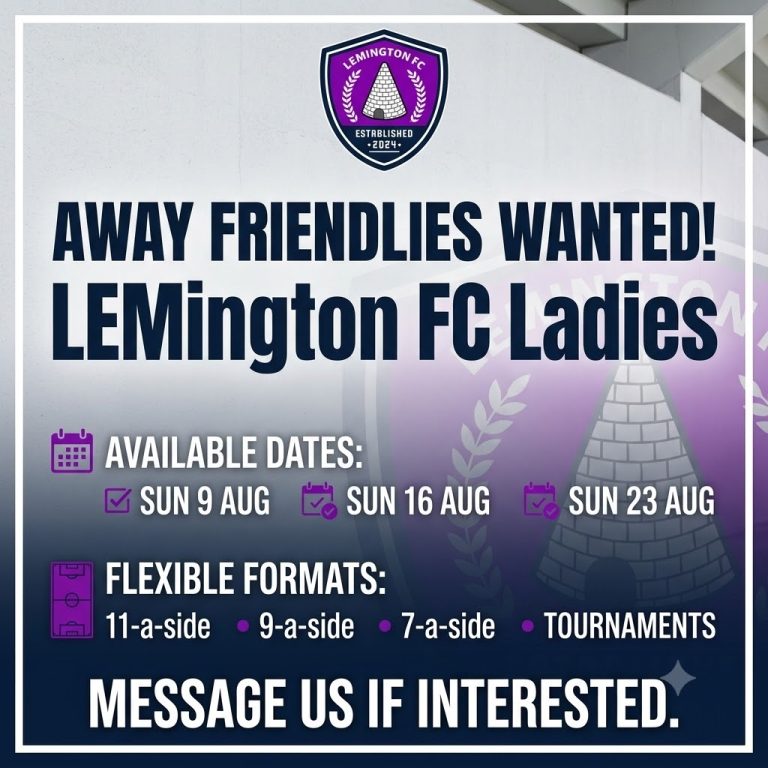 Searching for a Pre-Season Clash? Host Lemington FC Ladies