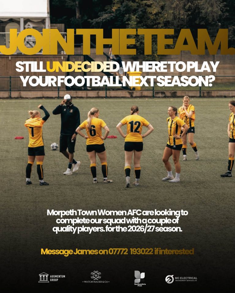 Join the Team: Morpeth Town Women AFC 2026/27 Season