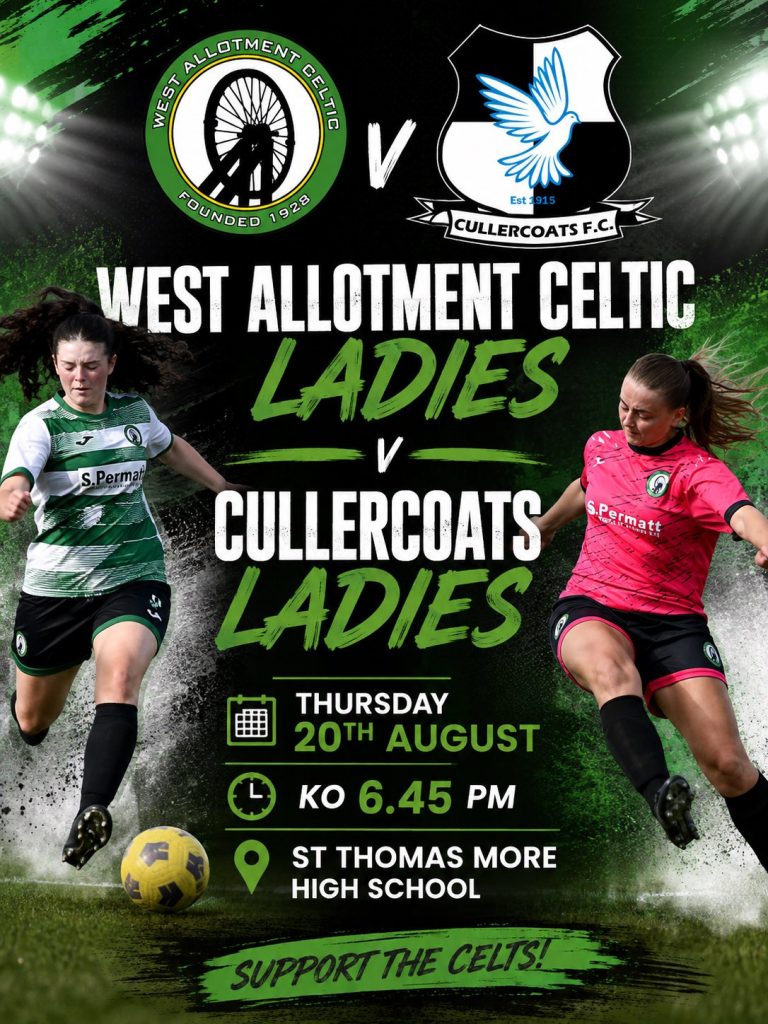 West Allotment Celtic Ladies vs. Cullercoats Ladies