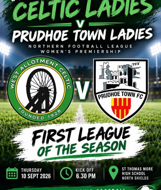 West Allotment Celtic versus Prudhoe Town