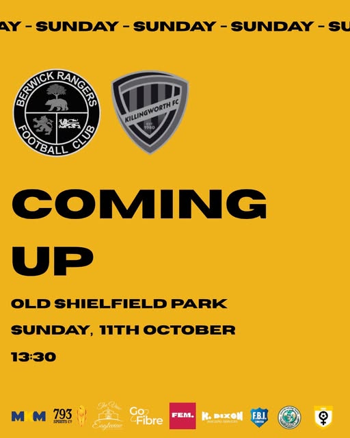 The Berwick Rangers action doesnโt end on Saturday! Complete the Shielfield Double and come see your BRWFC squad at home this Sunday!
