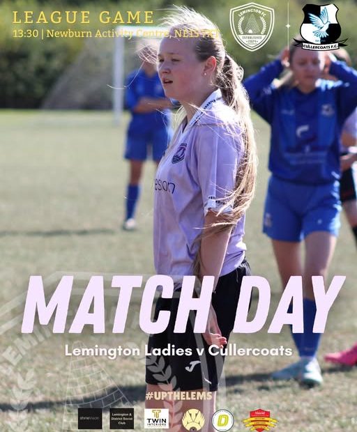 MATCH DAY | Lasses take on Cullercoats this afternoon at Newburn! Continuing to look for their first win this season